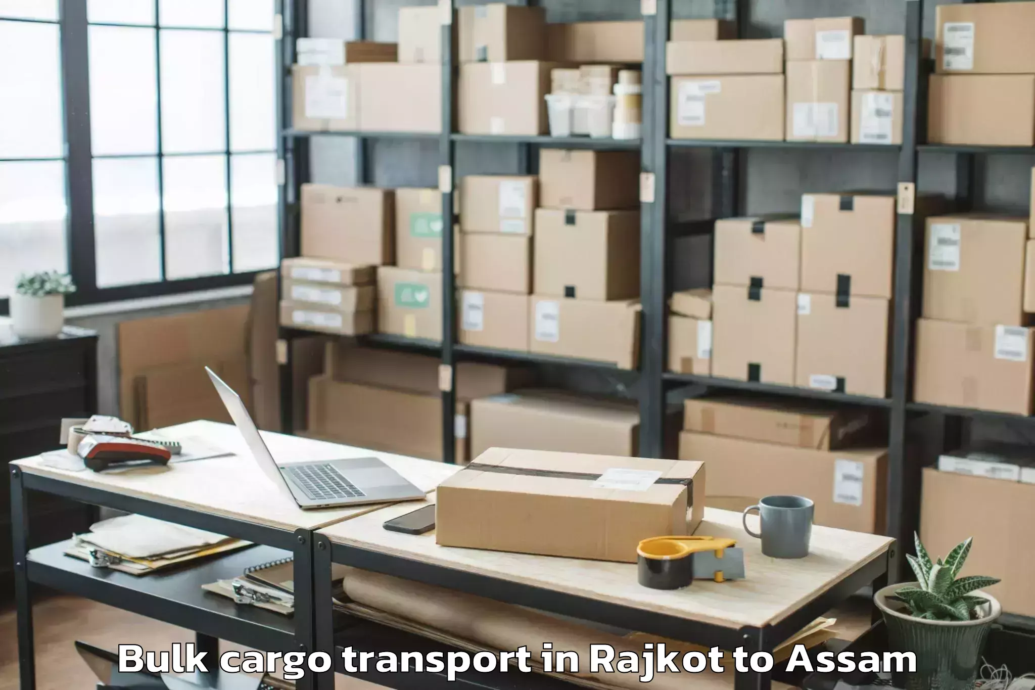 Professional Rajkot to Manjha Bulk Cargo Transport